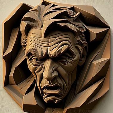 3D мадэль Адольф Готлиб, американский художник. (STL)